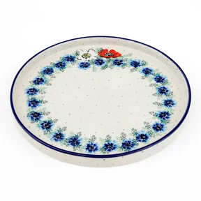 Talerz płytki z wysokim rantem E93 25,5 cm <br> 2511X Polskie kwiaty